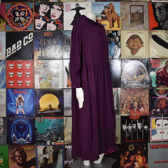 SOLD Vintage 90s Silhouette Plus Size Maxi Dress - Picture 4 of 8